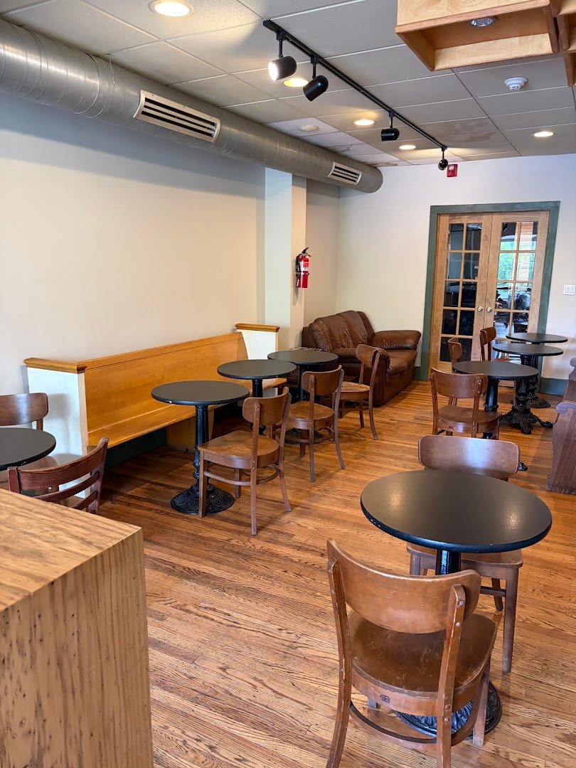 Interior of Chestnut Hill Coffee Co, specialty coffee shop in Philadelphia