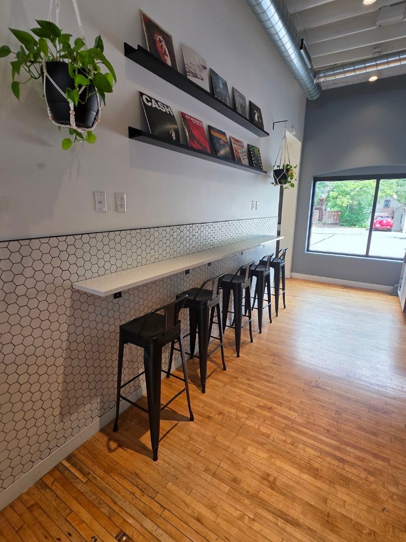 Interior of Silverbird Coffee & More, specialty coffee shop in Minneapolis