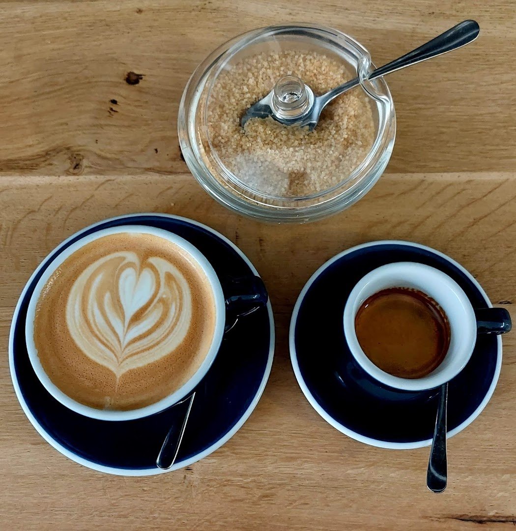 Coffee at Prostě Dobrý Kafe, specialty coffee shop in Prague