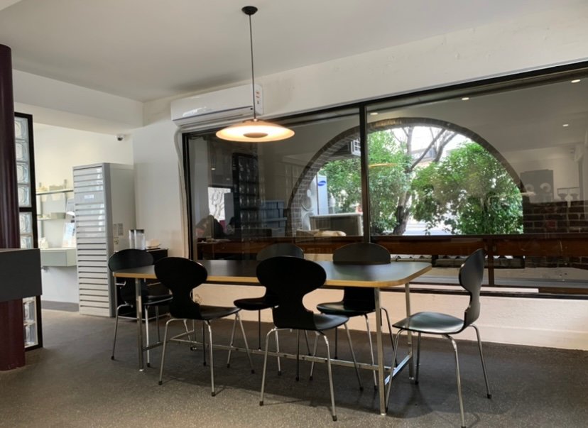 Interior of Ouvert Seoul, specialty coffee shop in Seoul