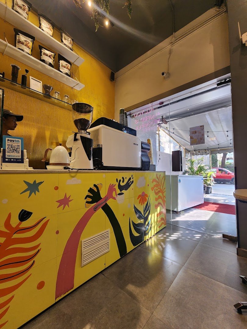 Interior of RITUAL daily coffee, specialty coffee shop in Mumbai