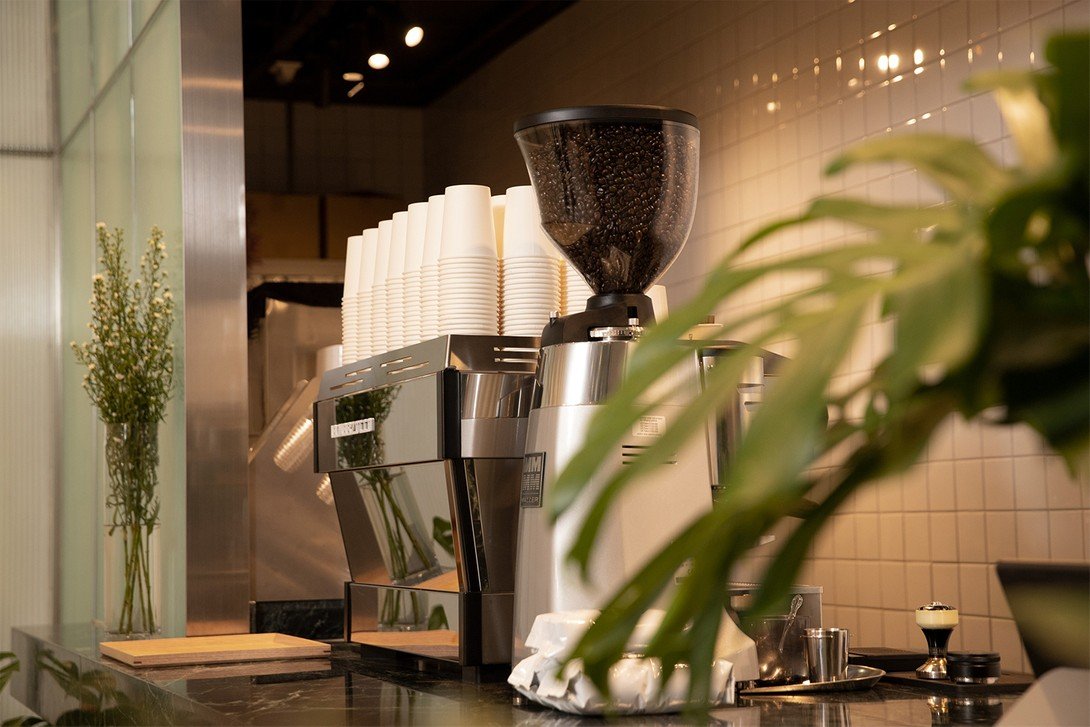 Interior of Hypebeans, specialty coffee shop in Hong Kong