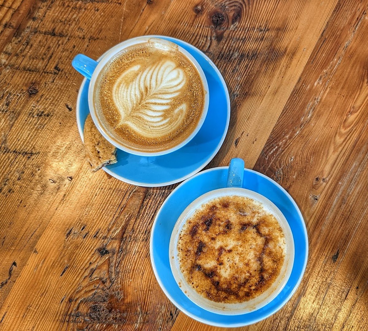 Coffee at Pachamama Coffee, specialty coffee shop in Sacramento
