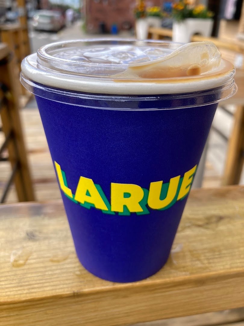 Coffee at Cafe Larue & Fils, specialty coffee shop in Montreal