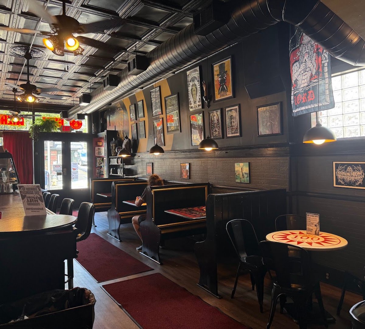 Interior of Grim Wizard Coffee, specialty coffee shop in Pittsburgh