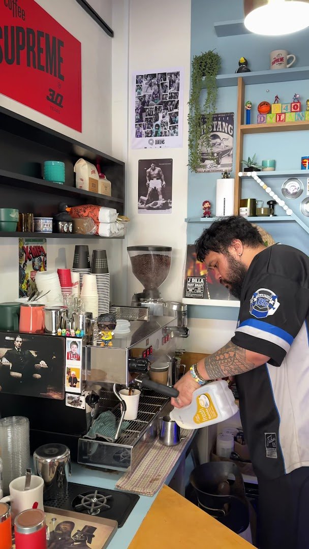 Interior of Dylan's, specialty coffee shop in Wellington