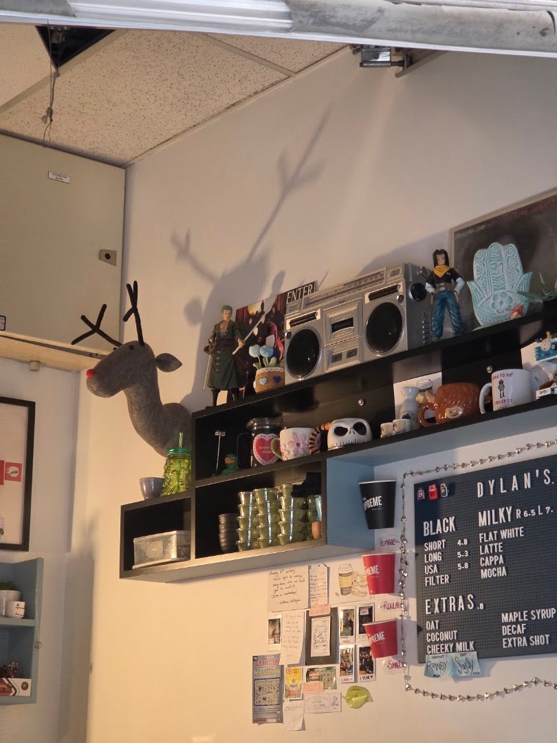 Interior of Dylan's, specialty coffee shop in Wellington
