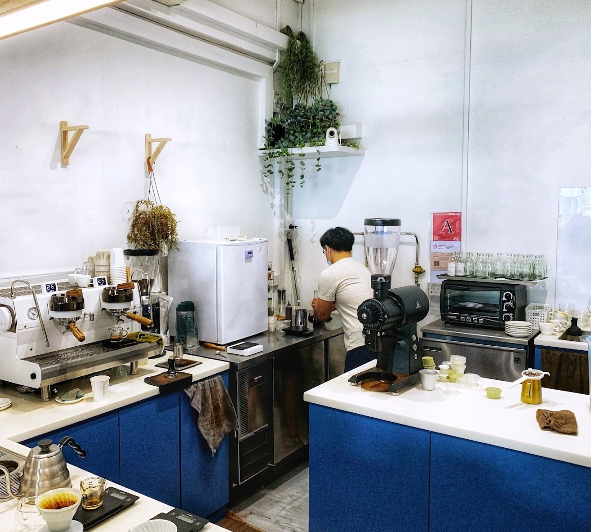 Interior of Narrative Coffee Stand, specialty coffee shop in Singapore