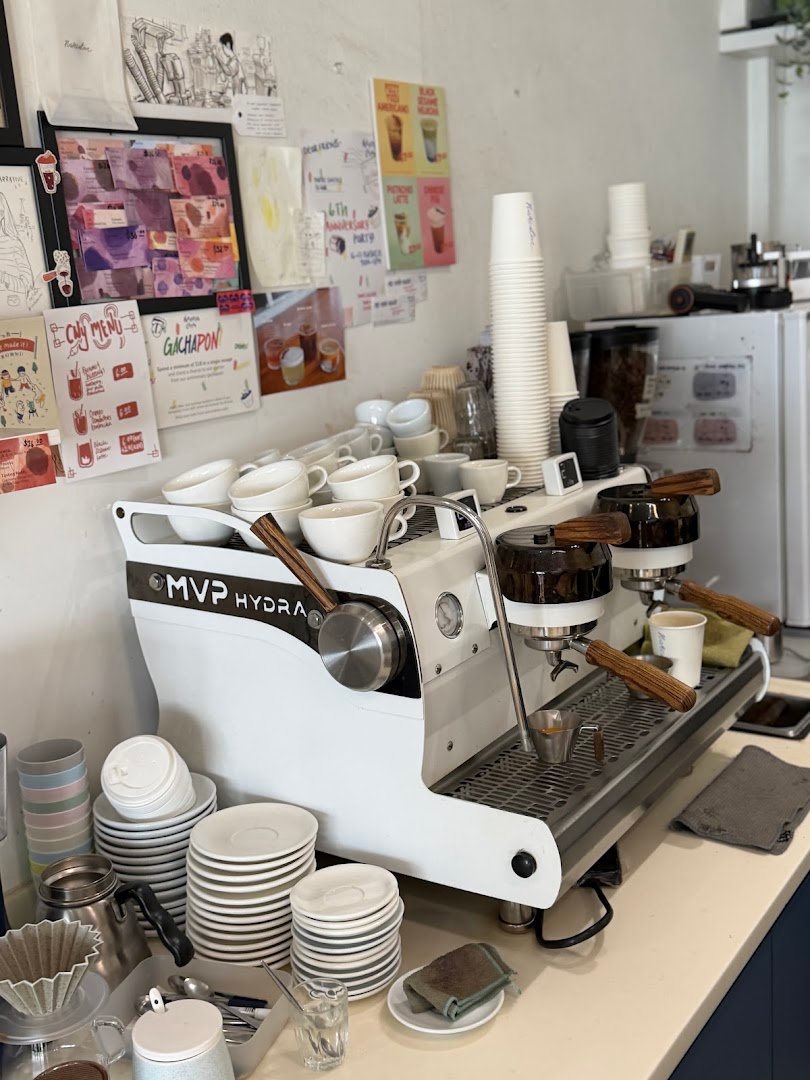 Interior of Narrative Coffee Stand, specialty coffee shop in Singapore