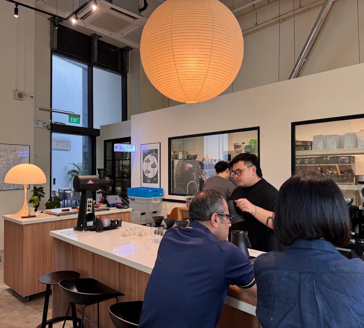 Interior of Pocket by Flip Coffee Roasters, specialty coffee shop in Singapore