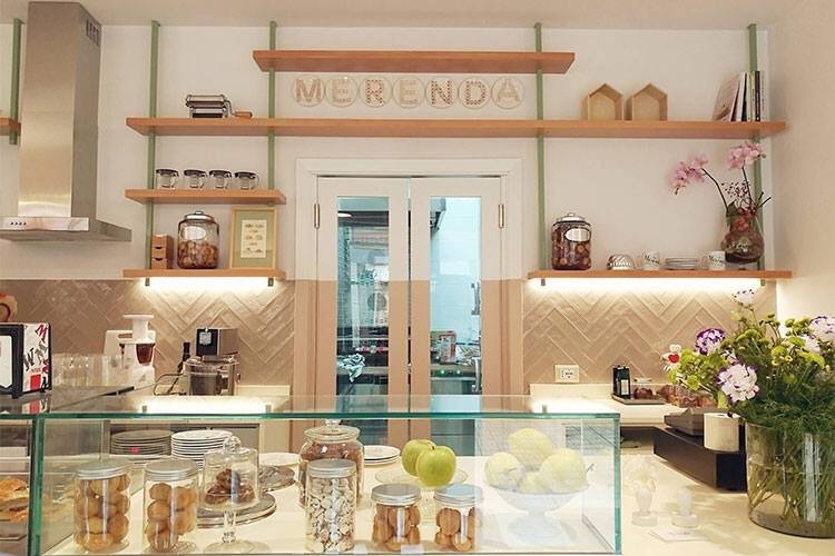 Interior of Café Merenda, specialty coffee shop in Rome