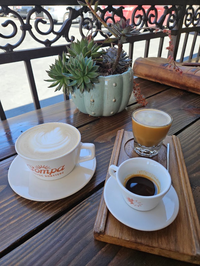 Coffee at COMPA COFFEE ROASTERS, specialty coffee shop in San Diego