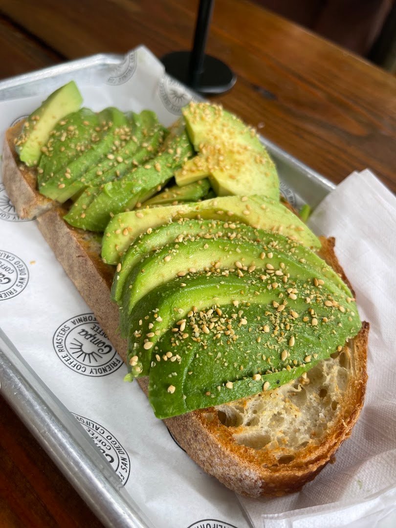 Food at COMPA COFFEE ROASTERS, specialty coffee shop in San Diego