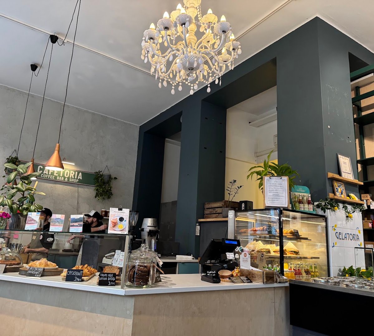 Interior of Cafetoria Café & Shop, specialty coffee shop in Helsinki