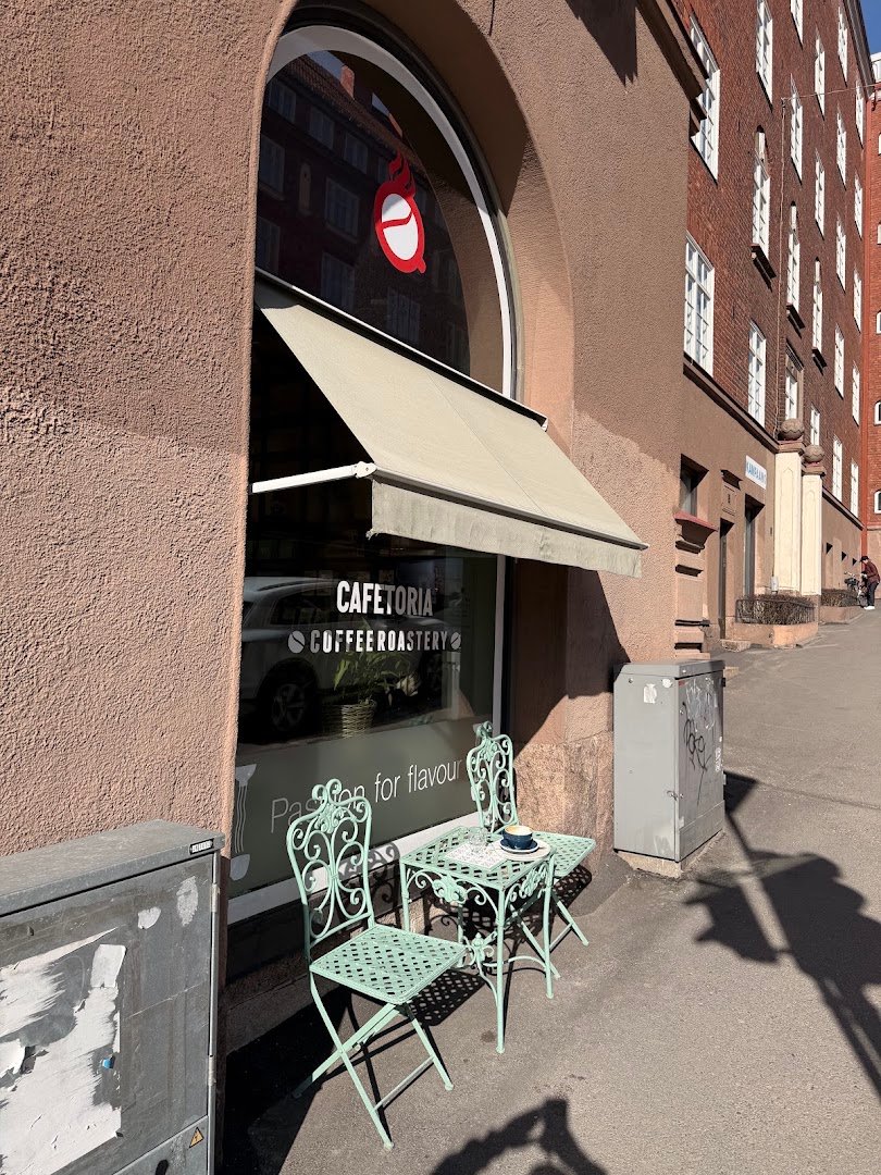Storefront of Cafetoria Café & Shop, specialty coffee shop in Helsinki