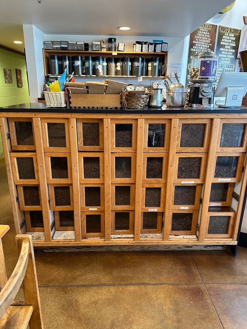 Interior of Salt Lake Roasting Co., specialty coffee shop in Salt Lake City