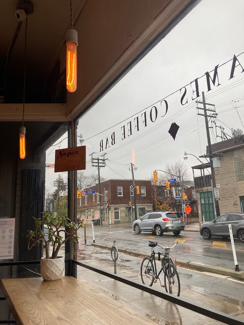 Interior of Sam James Coffee Bar - Harbord, specialty coffee shop in Toronto