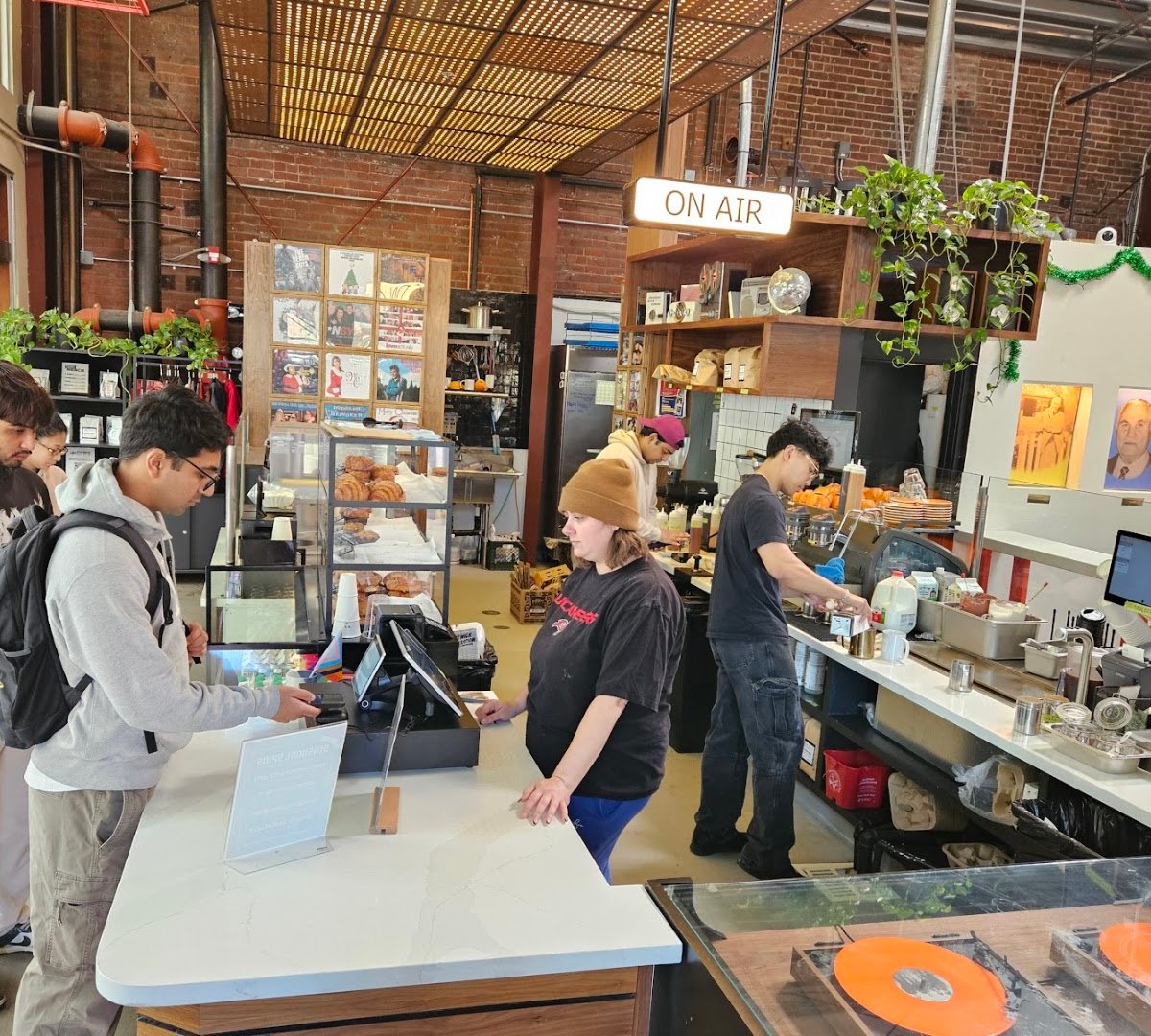 Interior of Playback Coffee, specialty coffee shop in San Jose