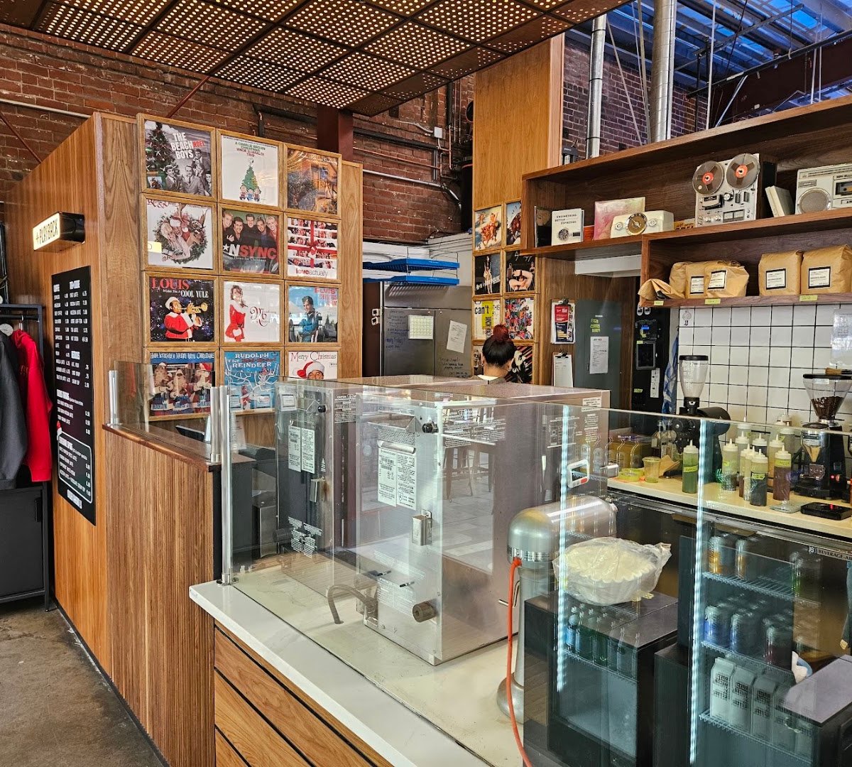 Interior of Playback Coffee, specialty coffee shop in San Jose