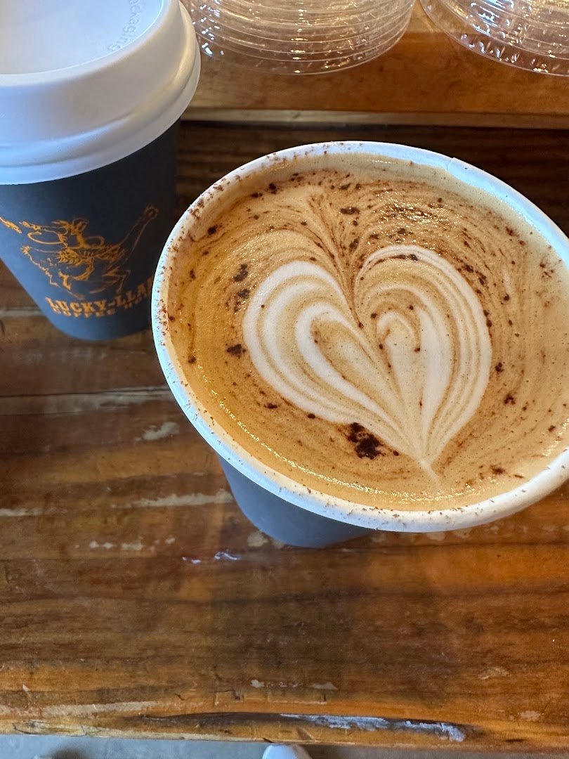 Coffee at Lucky Llama Coffee House, specialty coffee shop in Santa Barbara