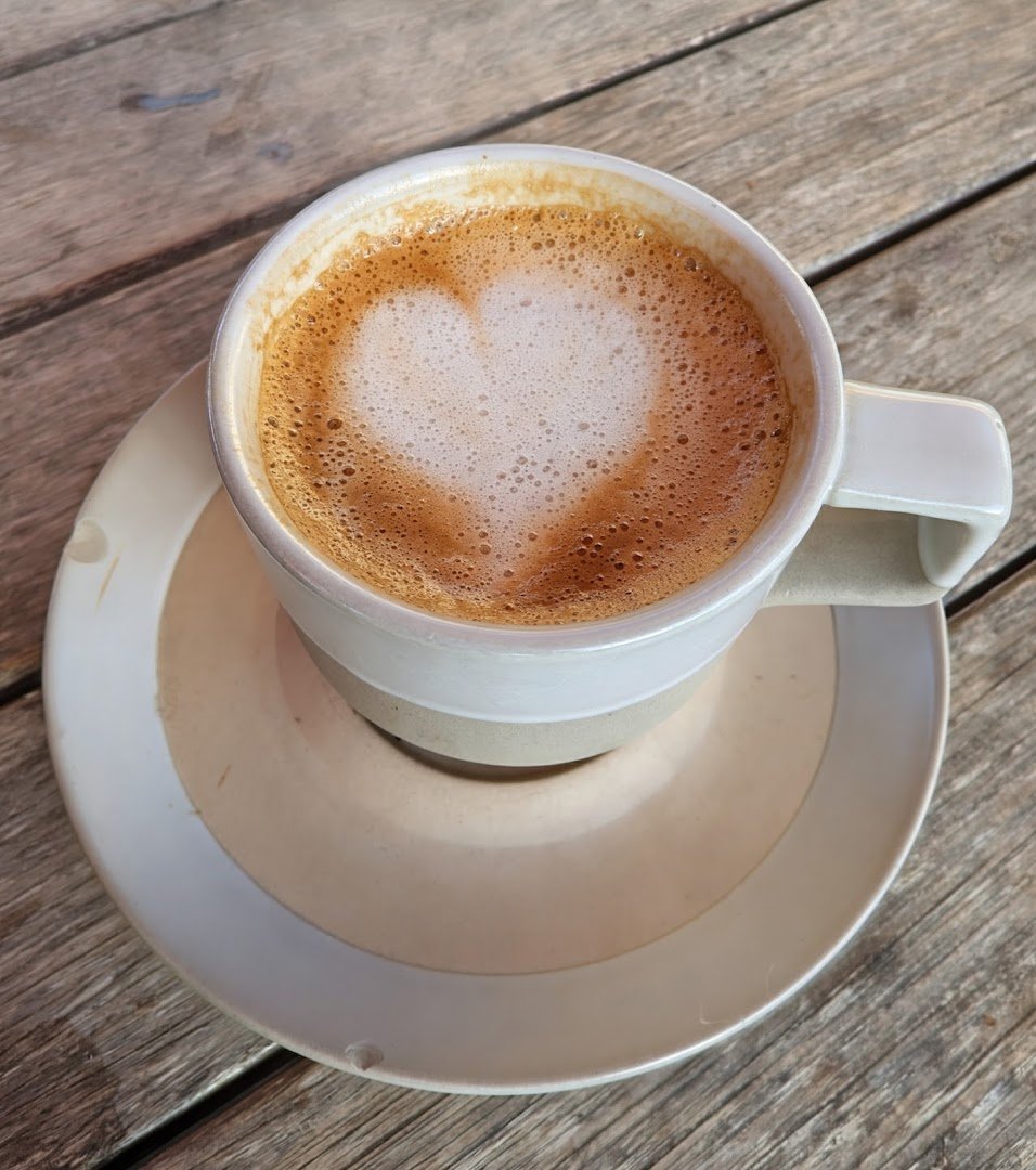 Coffee at Lucky Llama Coffee House, specialty coffee shop in Santa Barbara
