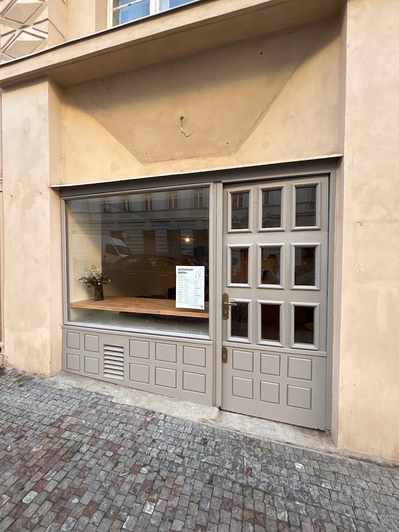 Storefront of Vratislavka, specialty coffee shop in Prague