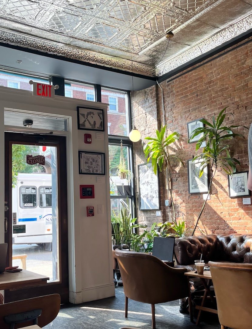 Interior of Inkwell Coffee Shop, specialty coffee shop in Pittsburgh