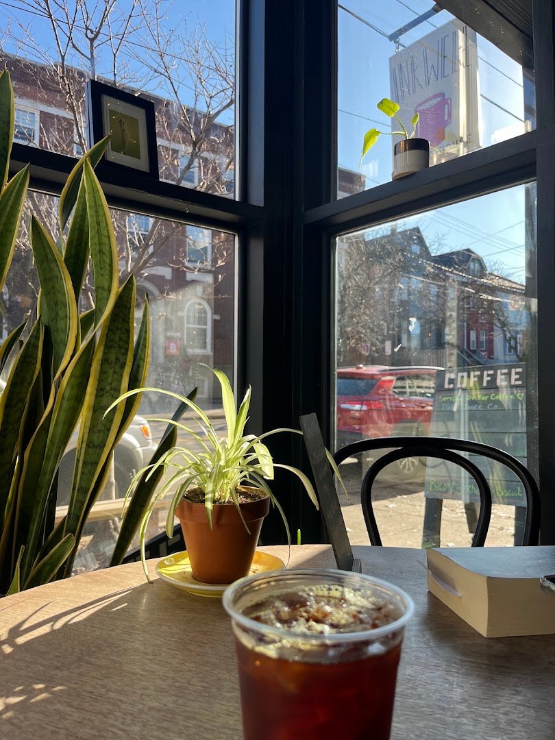 Interior of Inkwell Coffee Shop, specialty coffee shop in Pittsburgh