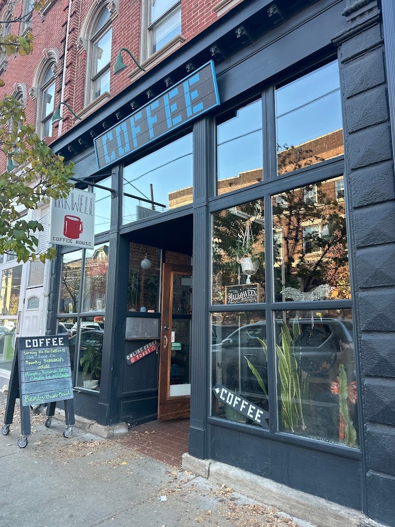 Storefront of Inkwell Coffee Shop, specialty coffee shop in Pittsburgh