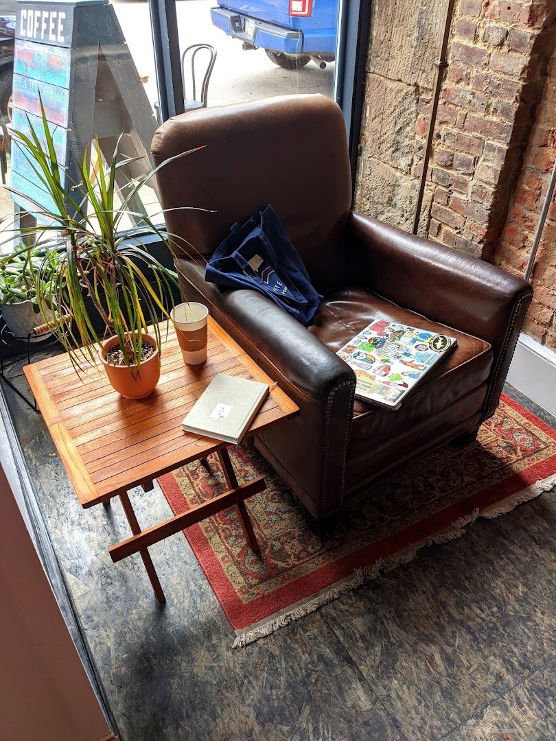 Interior of Inkwell Coffee Shop, specialty coffee shop in Pittsburgh