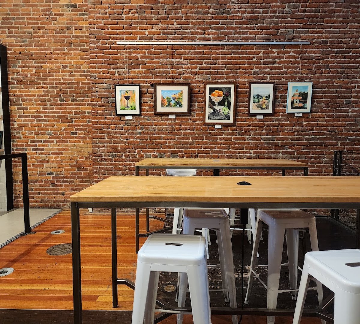 Interior of Indaba Coffee, specialty coffee shop in Spokane