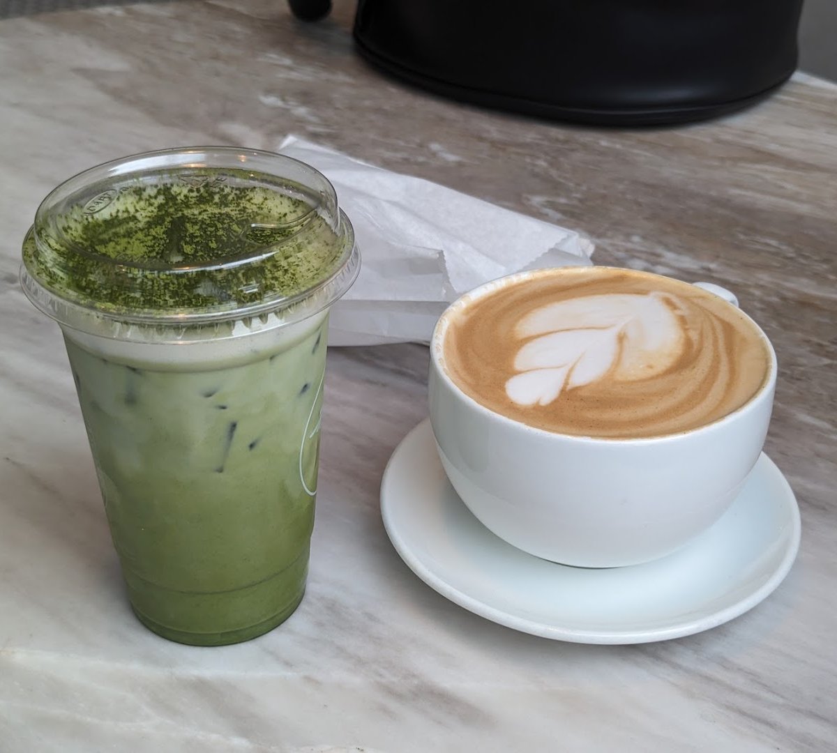 Coffee at Indaba Coffee, specialty coffee shop in Spokane