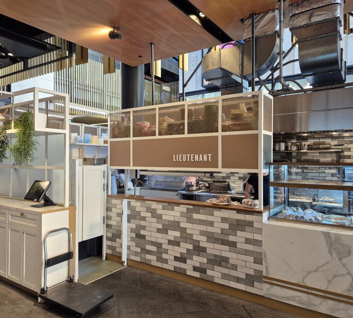 Interior of Lieutenant Coffee Bar & Eatery, specialty coffee shop in Auckland