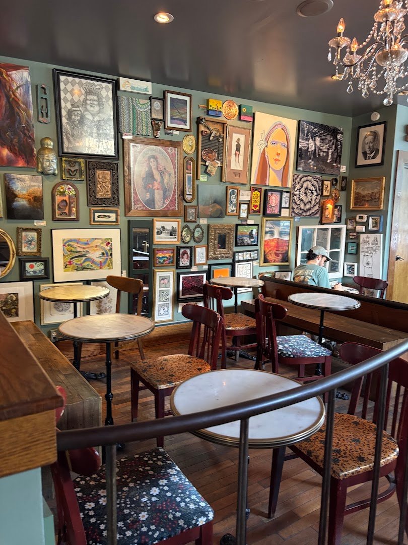 Interior of Cafe Sasso, specialty coffee shop in Rochester