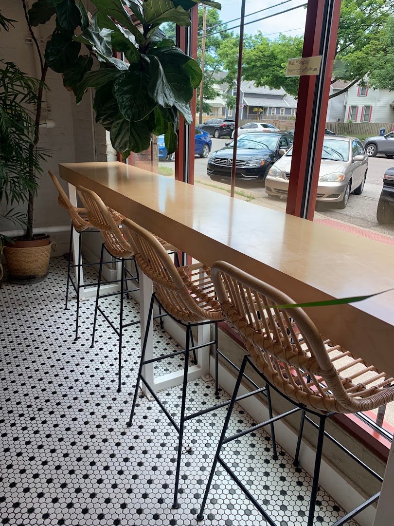 Interior of Rising Star Coffee Roasters, specialty coffee shop in Cleveland