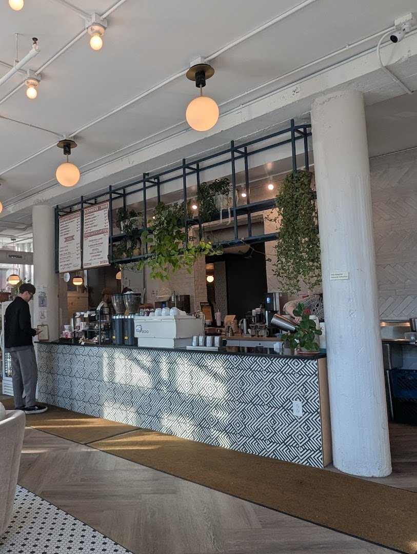 Interior of Rising Star Coffee Roasters, specialty coffee shop in Cleveland