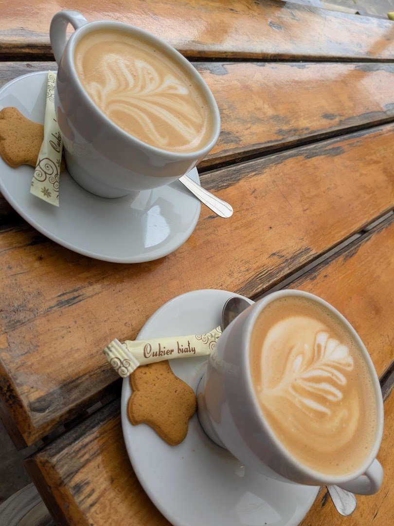 Coffee at Cafe Kafka, specialty coffee shop in Warsaw