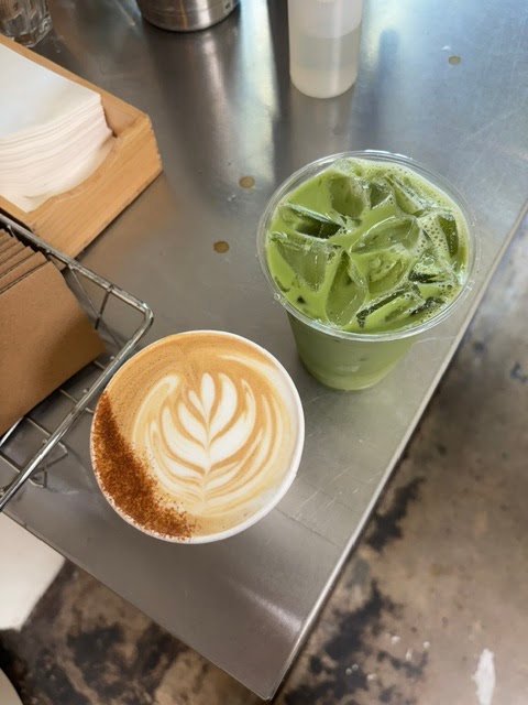 Coffee at Mast Coffee, specialty coffee shop in Sacramento