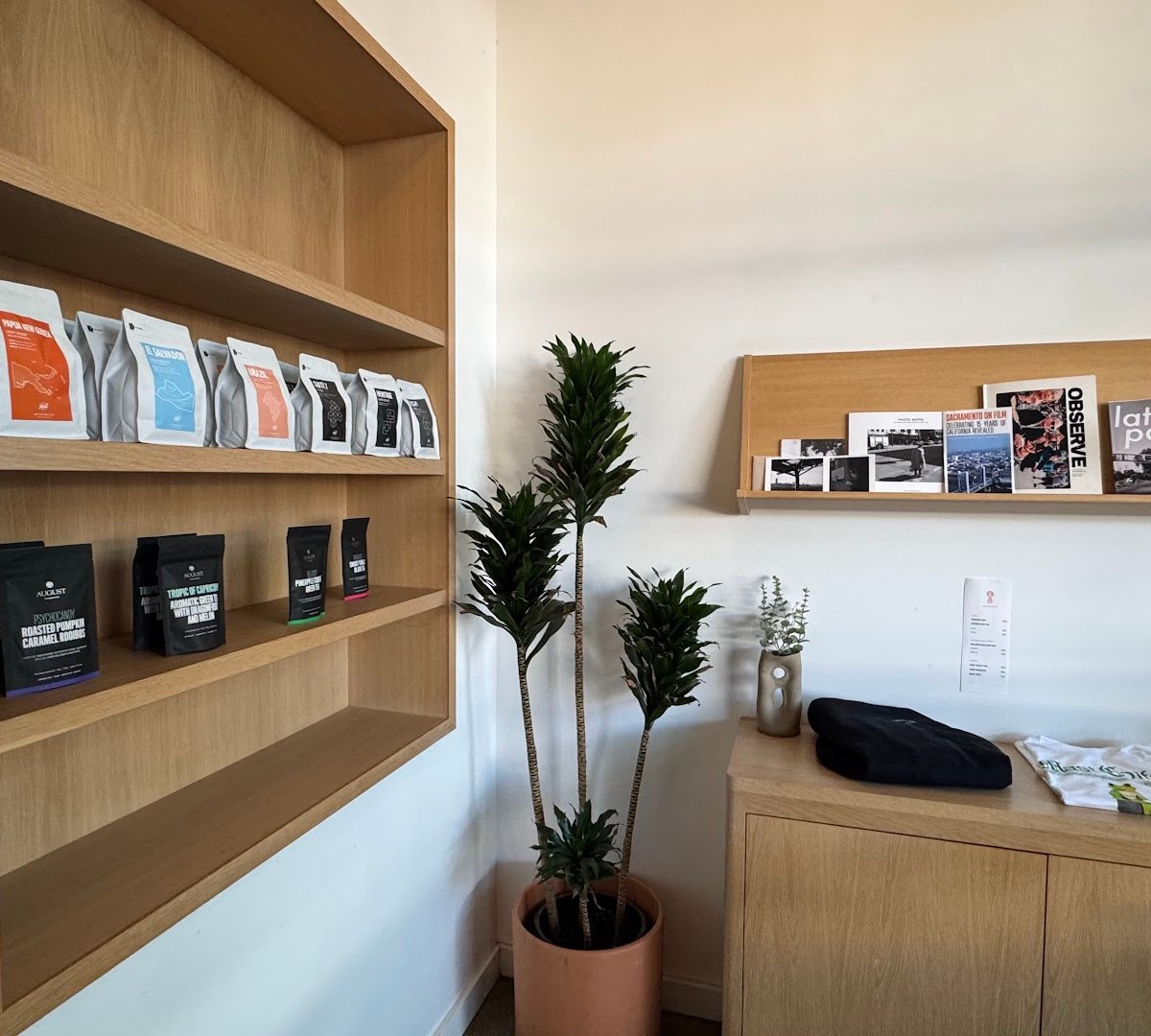 Interior of Mast Coffee, specialty coffee shop in Sacramento