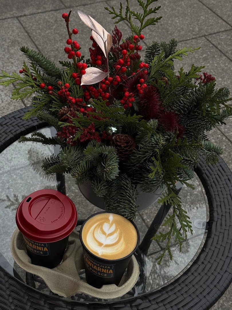 Coffee at Najmniejsza Kawiarnia w Polsce, specialty coffee shop in Warsaw