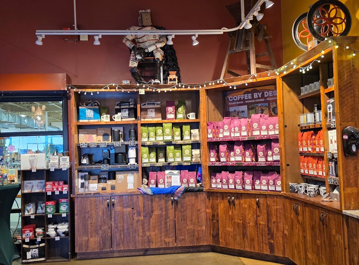 Interior of Coffee By Design, specialty coffee shop in Portland