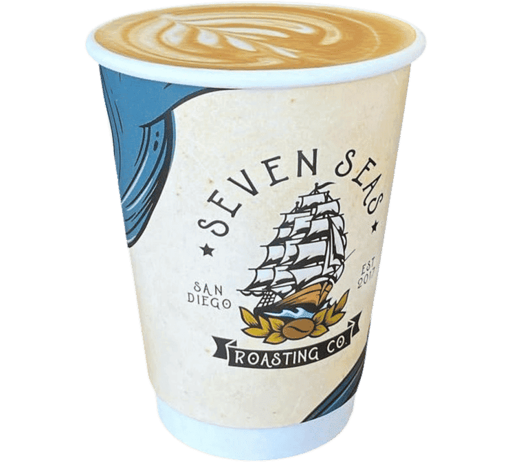 Coffee at Seven Seas Roasting Co. South Park, specialty coffee shop in San Diego