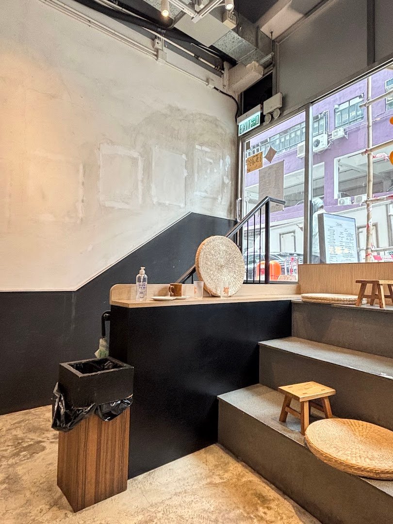 Interior of Studio Caffeine, specialty coffee shop in Hong Kong