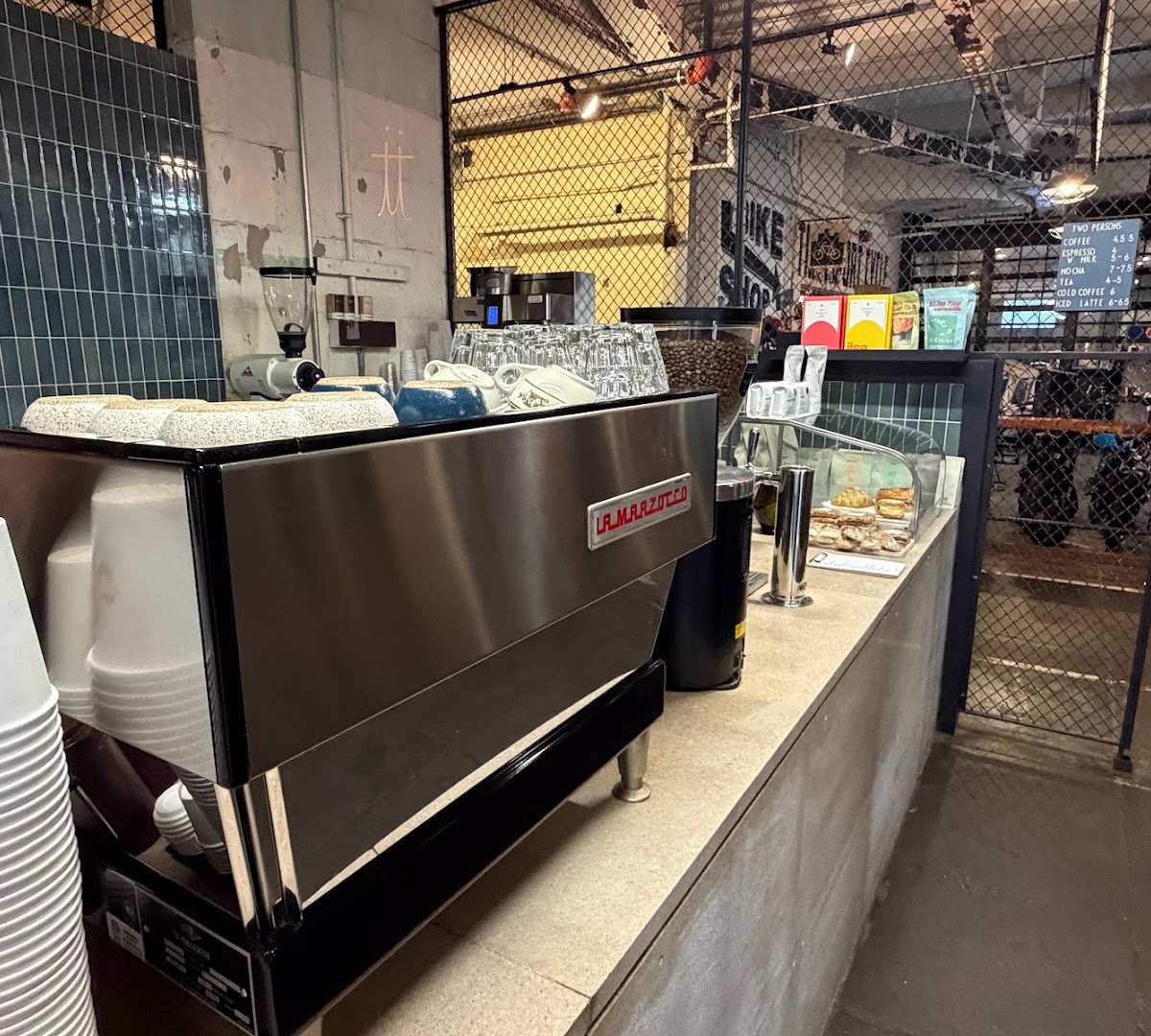 Interior of Two Persons, specialty coffee shop in Philadelphia