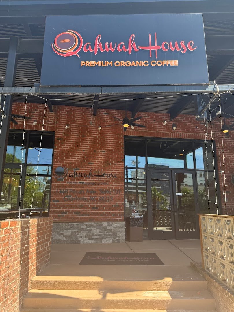 Storefront of Qahwah House Coffee - Charlotte, specialty coffee shop in Charlotte