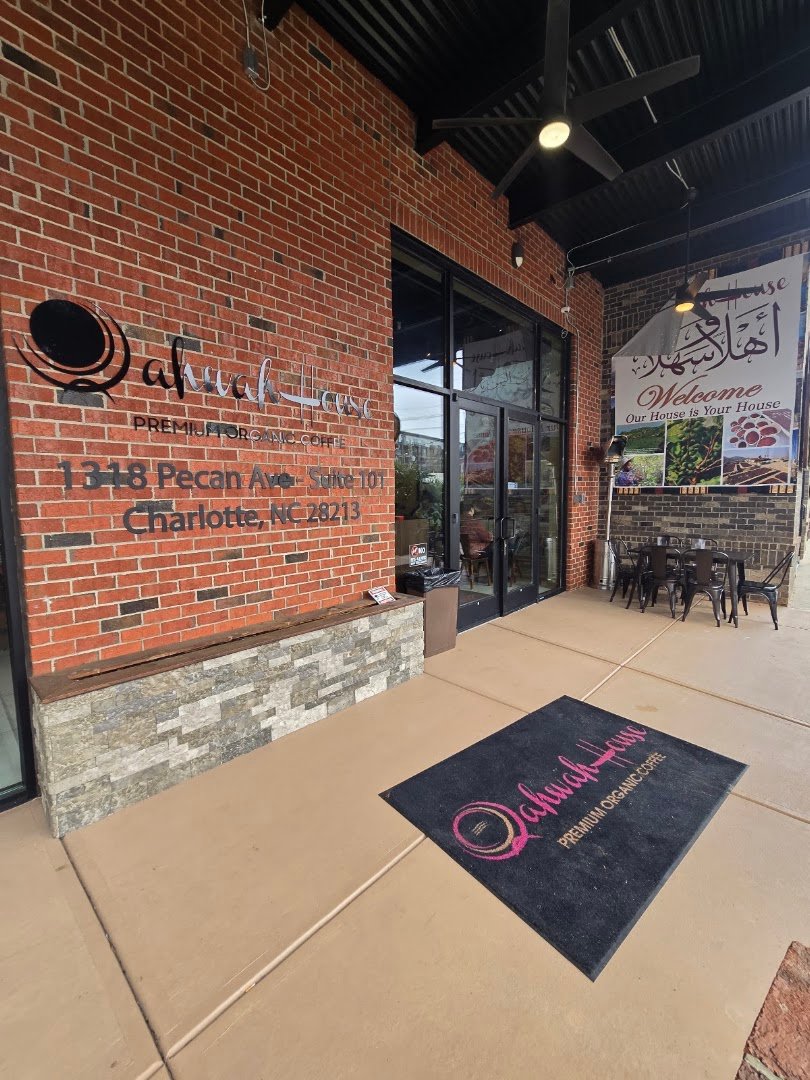 Storefront of Qahwah House Coffee - Charlotte, specialty coffee shop in Charlotte