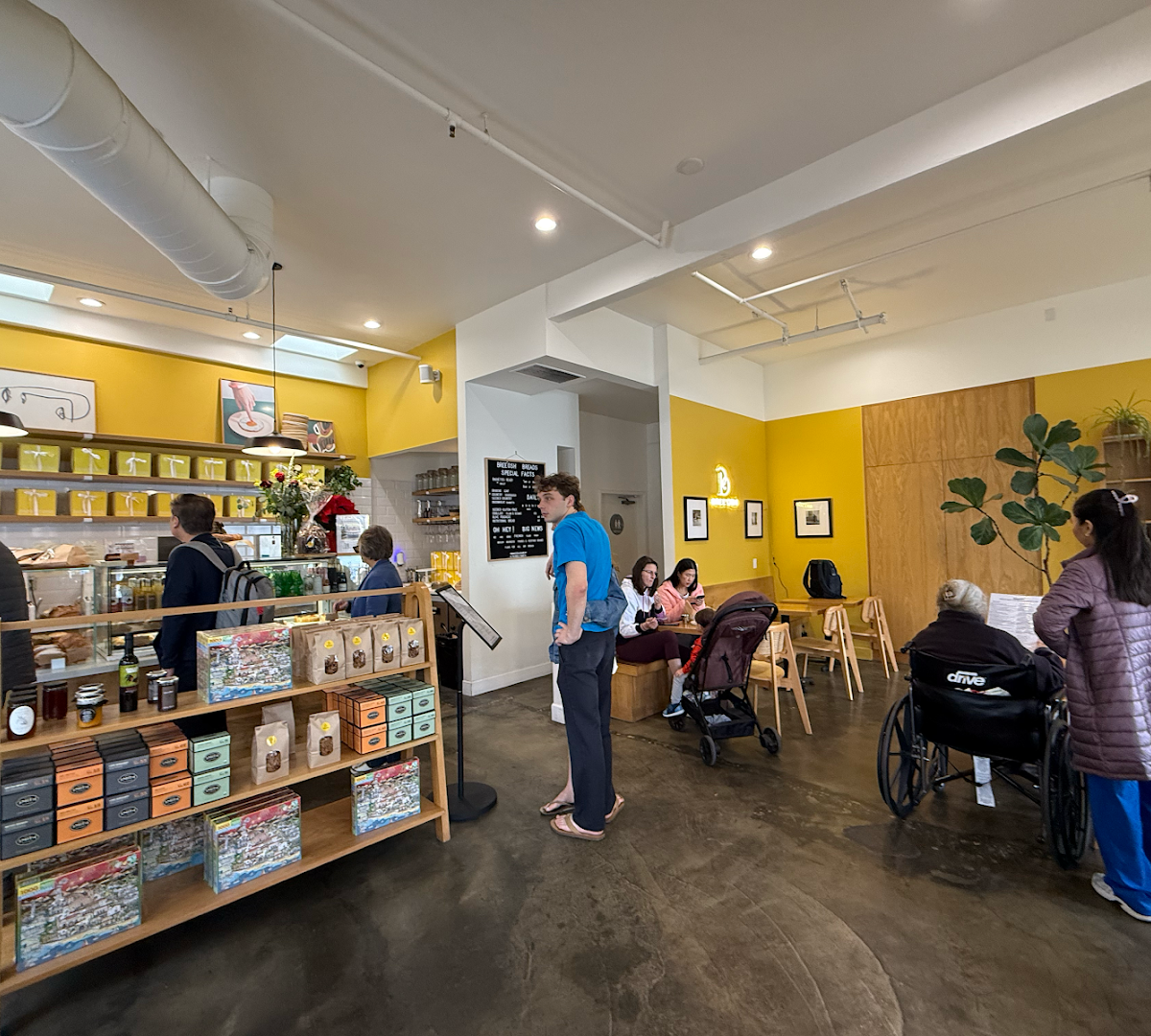 Interior of Bree'Osh, specialty coffee shop in Santa Barbara