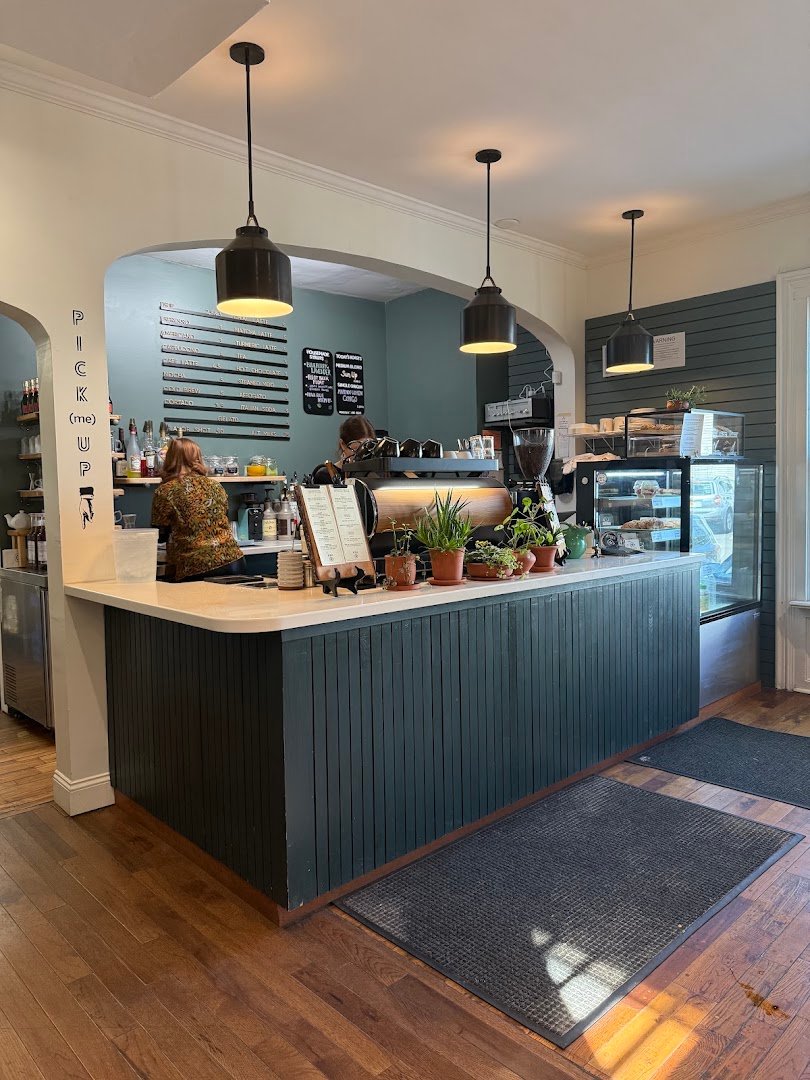 Interior of Hydra Coffeehouse, specialty coffee shop in Rochester