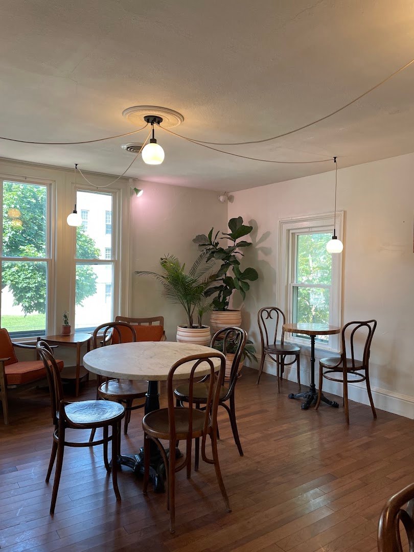 Interior of Hydra Coffeehouse, specialty coffee shop in Rochester