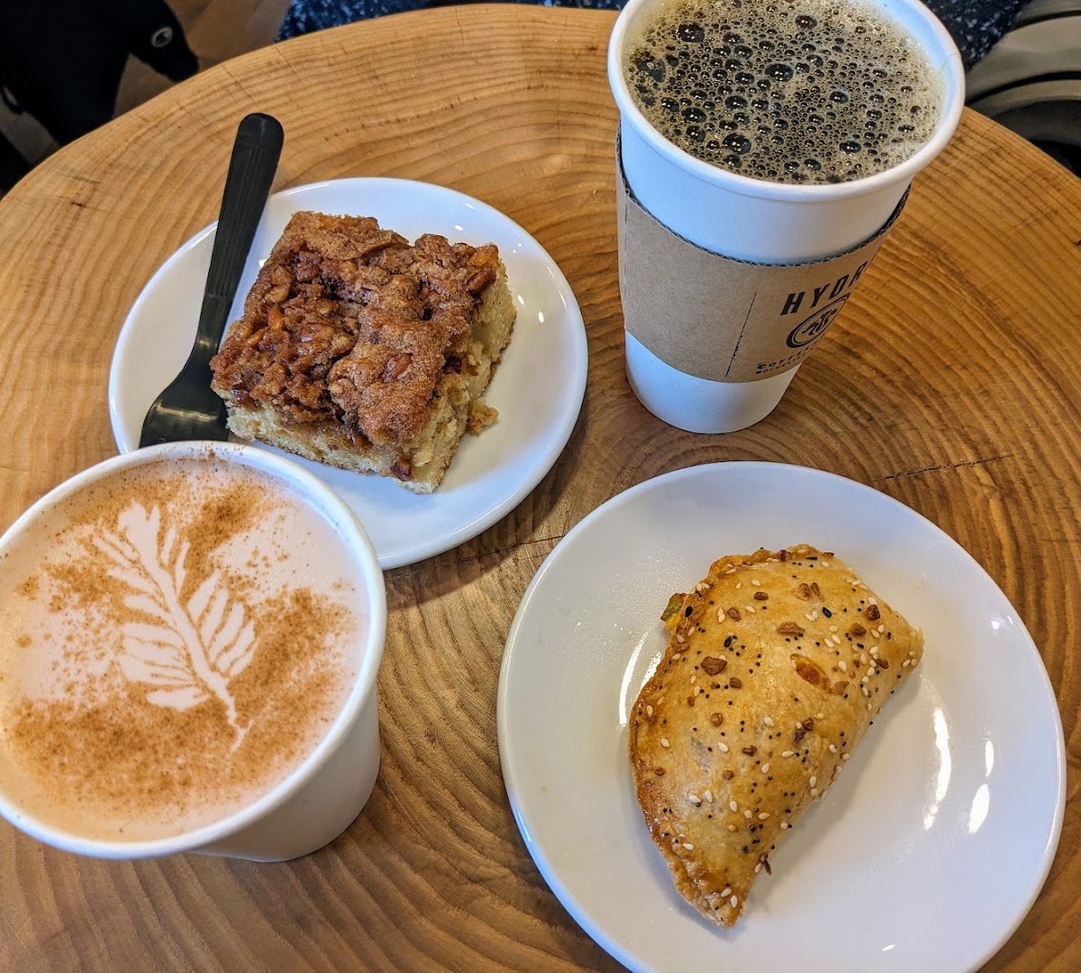 Coffee at Hydra Coffeehouse, specialty coffee shop in Rochester